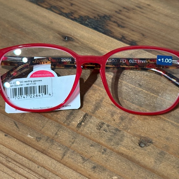 Peepers Indian Summer Red Women's 1.0 Reading Glasses - Picture 7 of 15